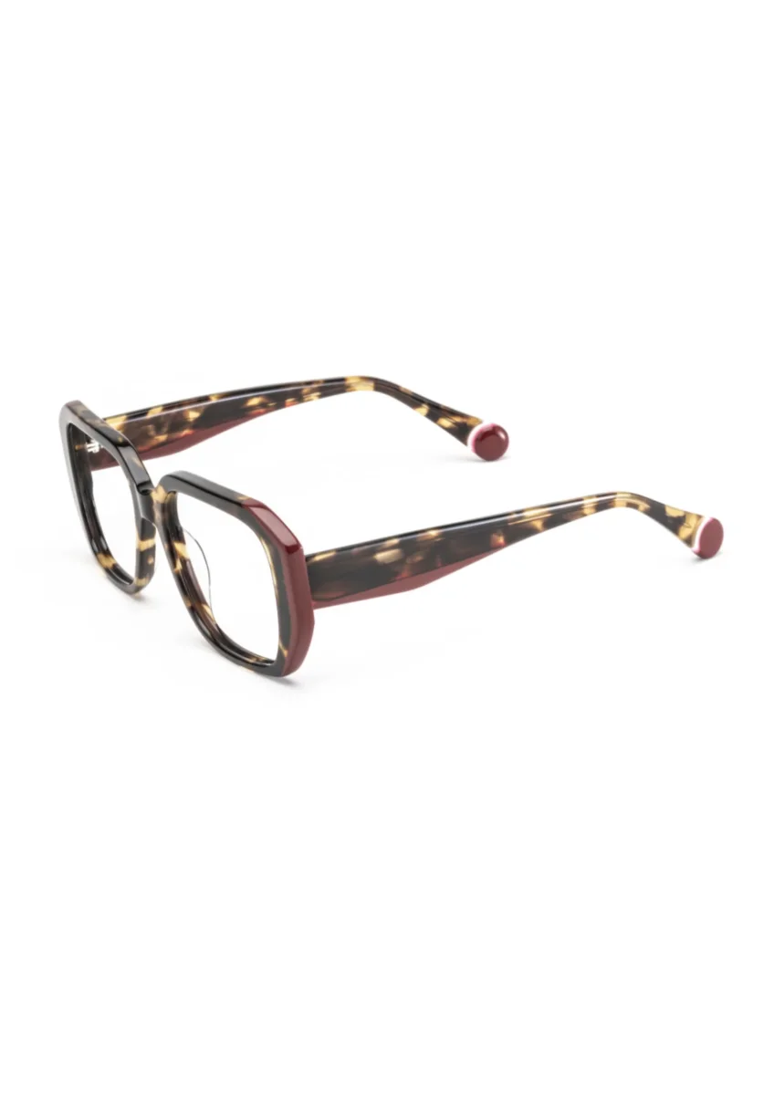 LE PARC – AINO | Lunettes de vue femme écaille et rouge – Image 3