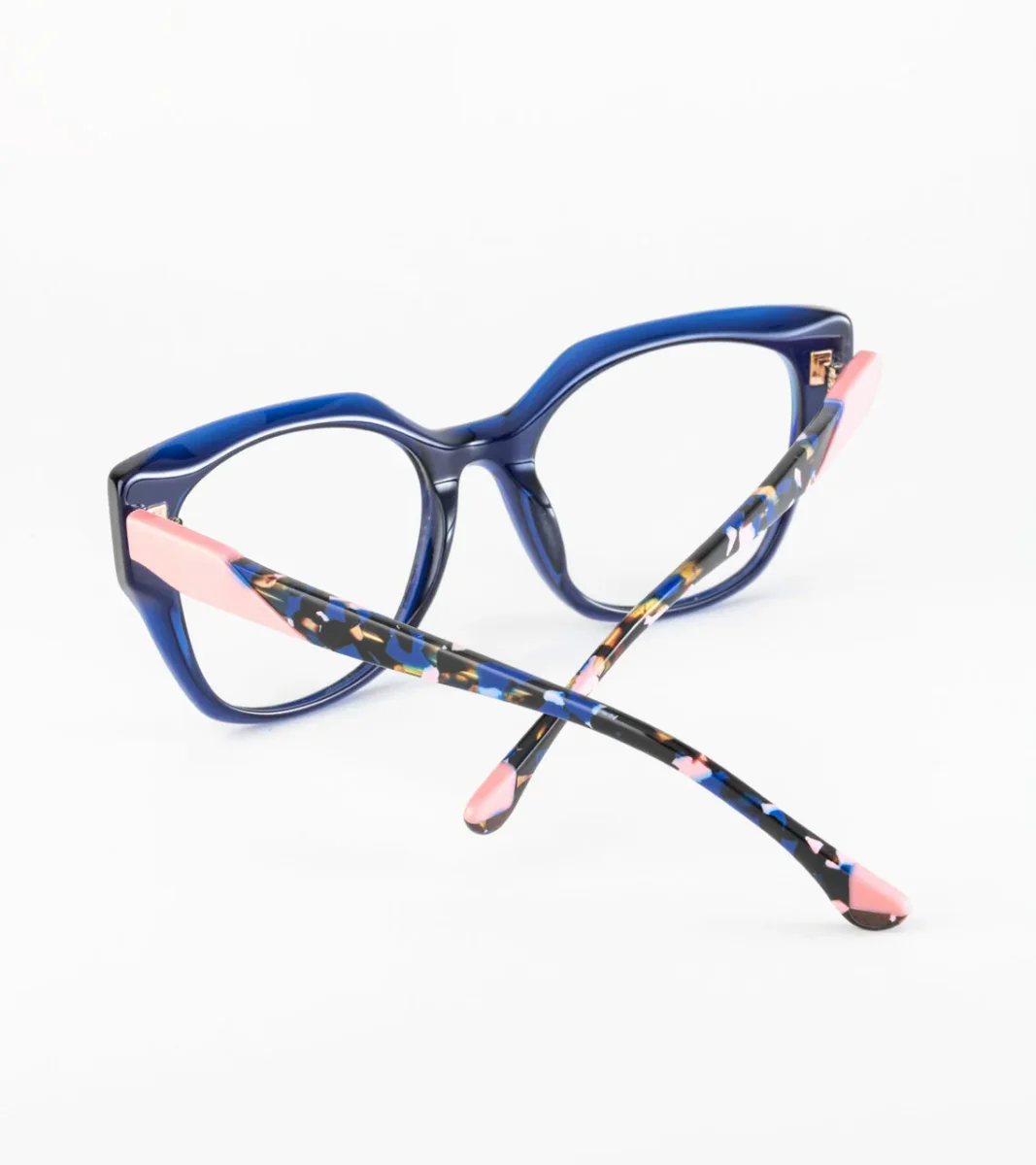 Woodys – Violet | Lunettes de vue femme bleu & écaille – Image 3